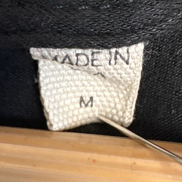 Dolan Anthropologie Womens Peplum Top Black Rayon Baby Doll Size S Boho Coastal - Picture 6 of 8